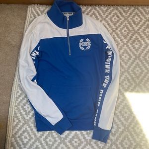 SOLD PINK half zip sweatshirt